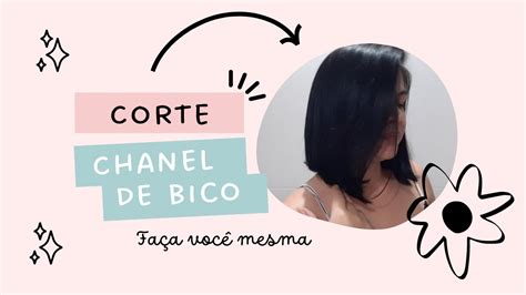 Cortei meu cabelo sozinha / corte Chanel de bico em casa.